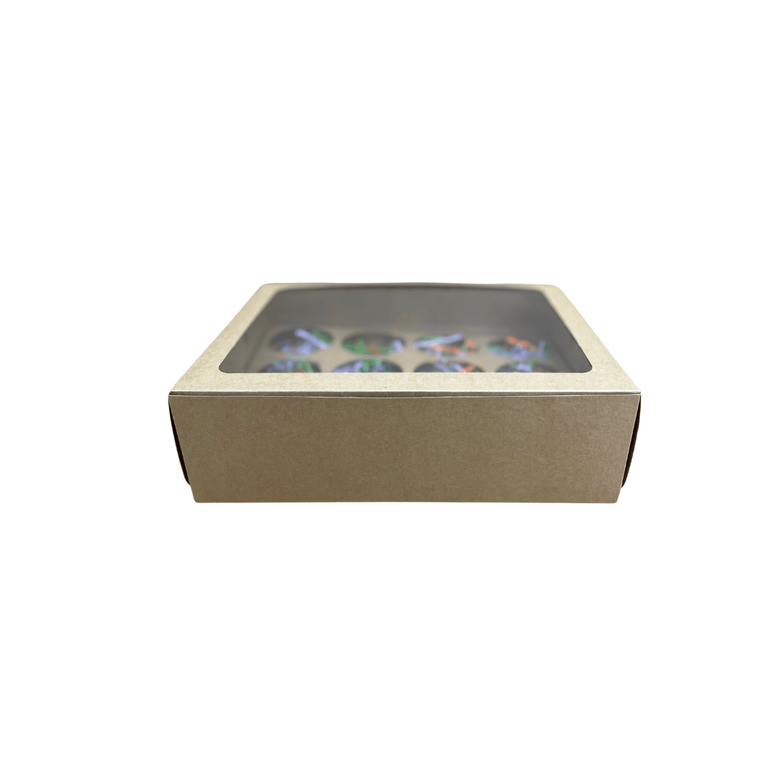 12 Cupcake Box With Insert - Happy Box