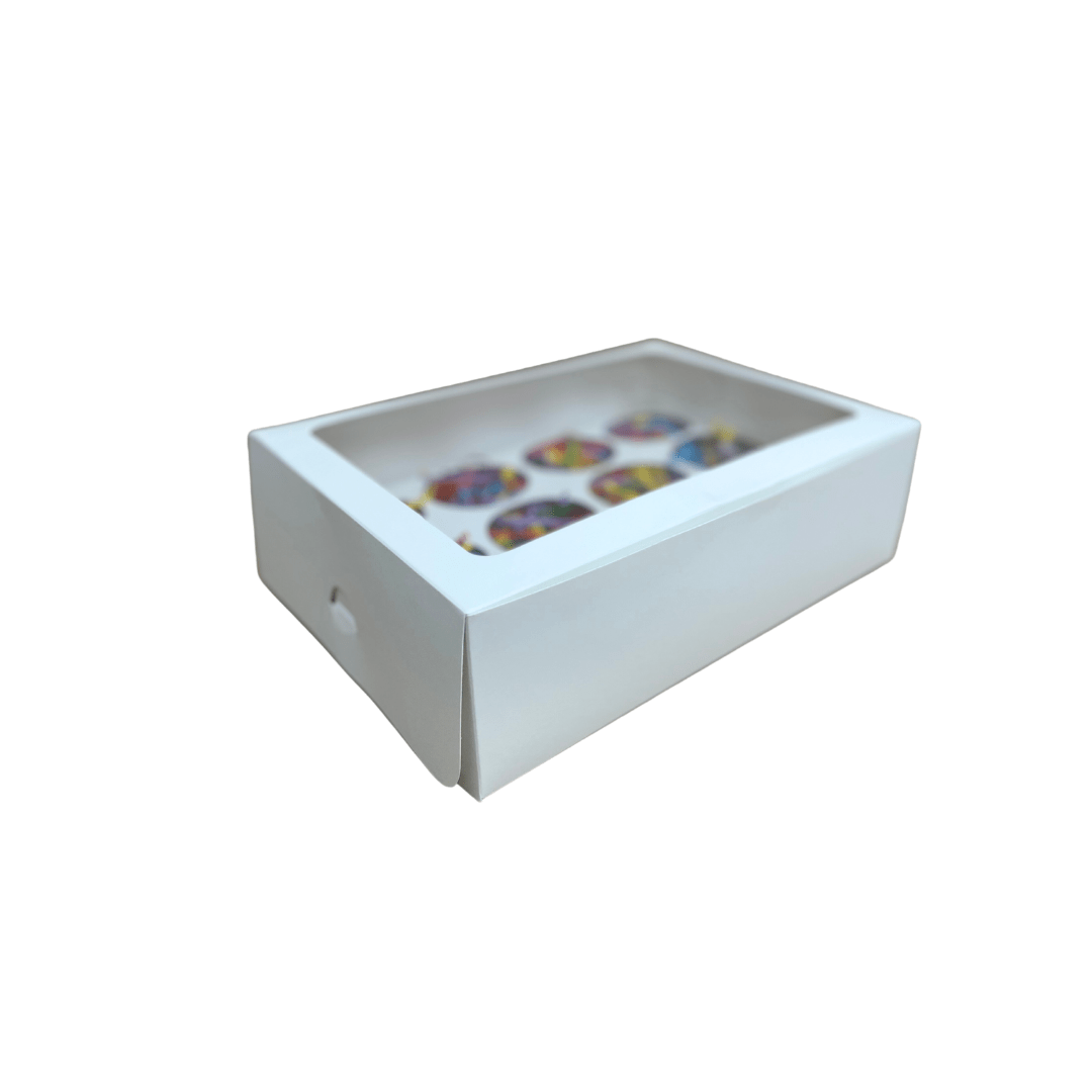 12 Cupcake Box With Insert - Happy Box