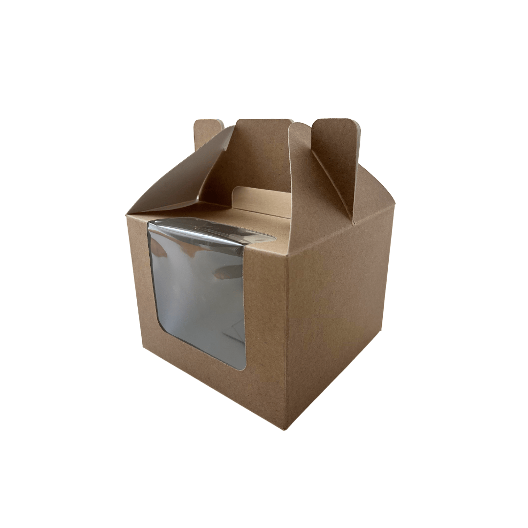 Bento Cake / 4 Cupcake Carrier Box - Happy Box