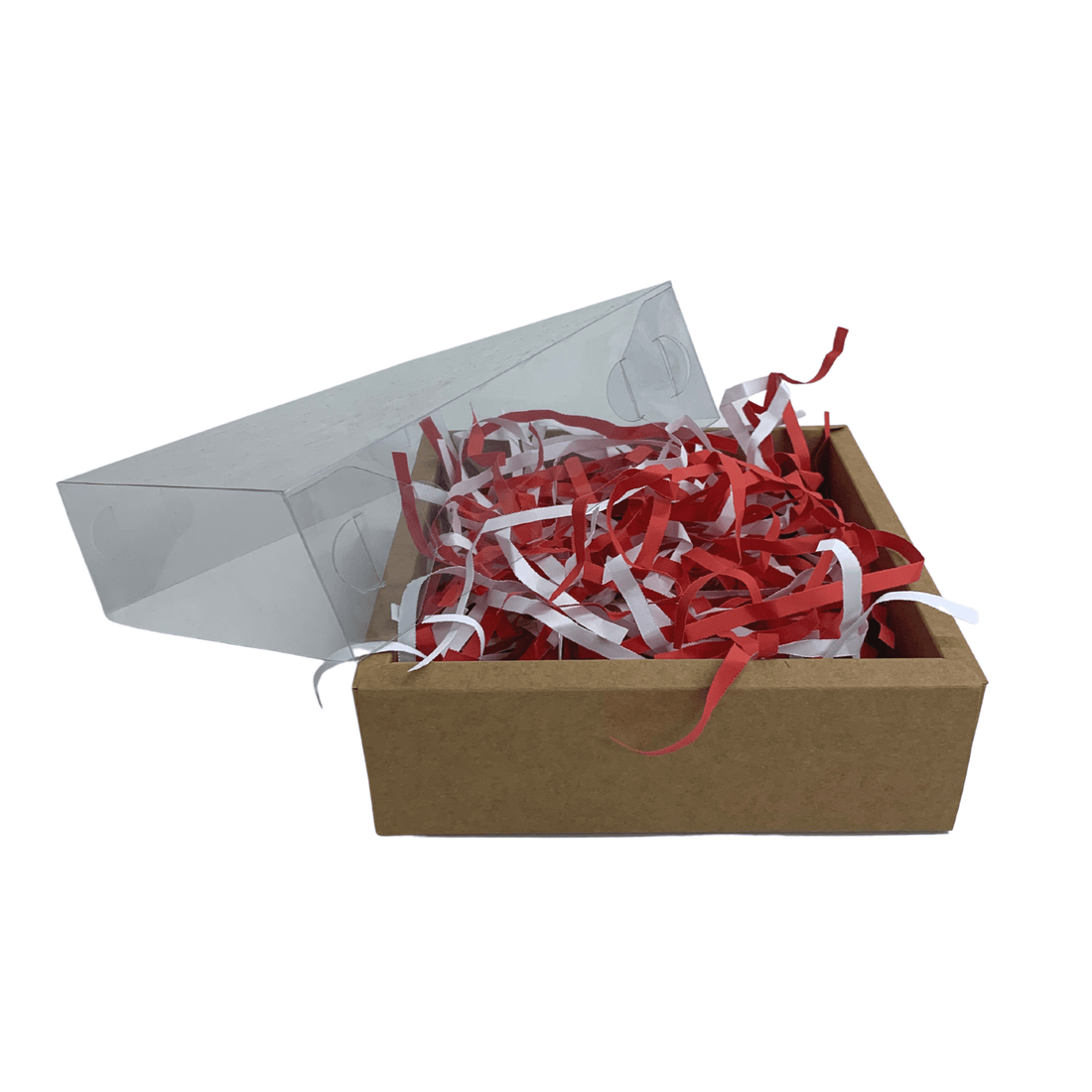 Christmas Thick Shredded Paper ( Red and White Mix ) - Happy Box