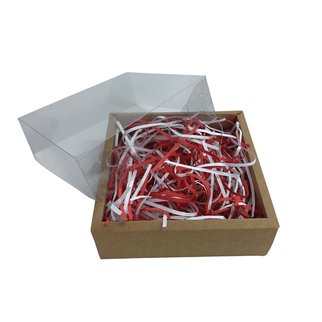 Christmas Thin Shredded Paper ( Red and White Mix ) - Happy Box
