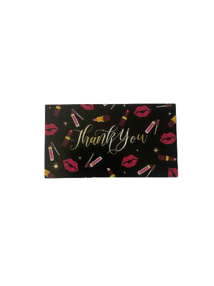 Cosmetics Thank You Card ( 10 pack ) - Happy Box