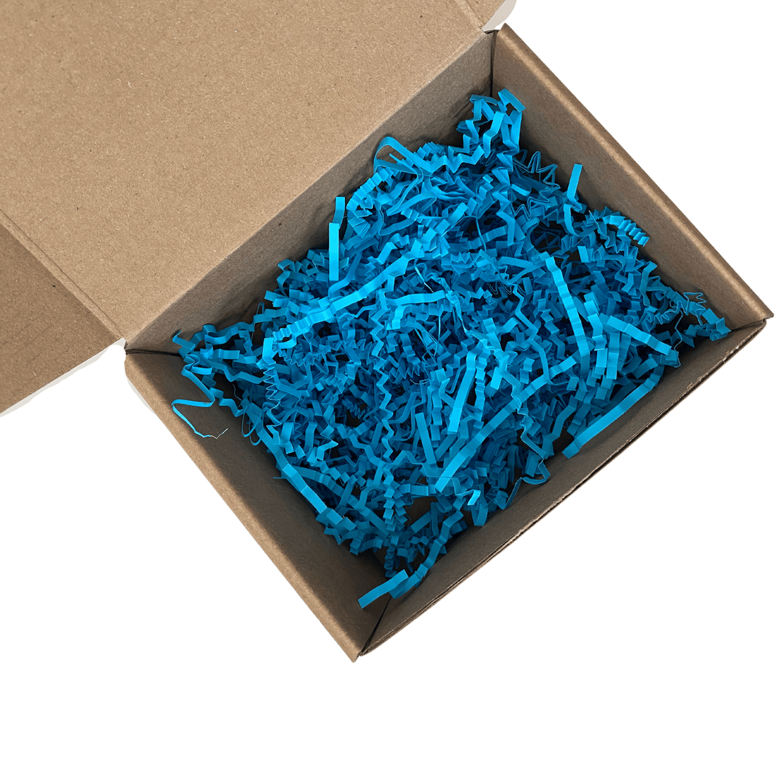 Dark Blue Crinkle Shred Shredded Paper - Happy Box