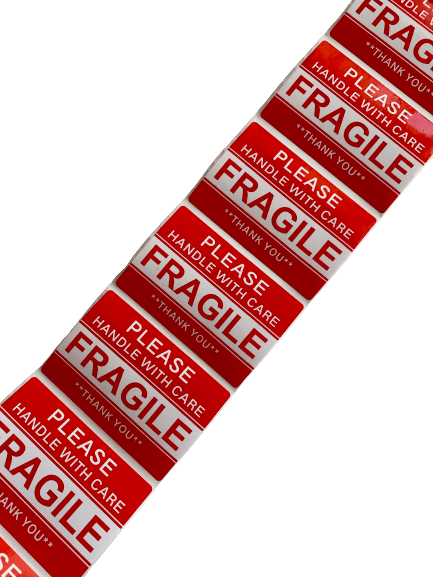 Fragile Sticker Roll ( 500 stickers ) - Happy Box