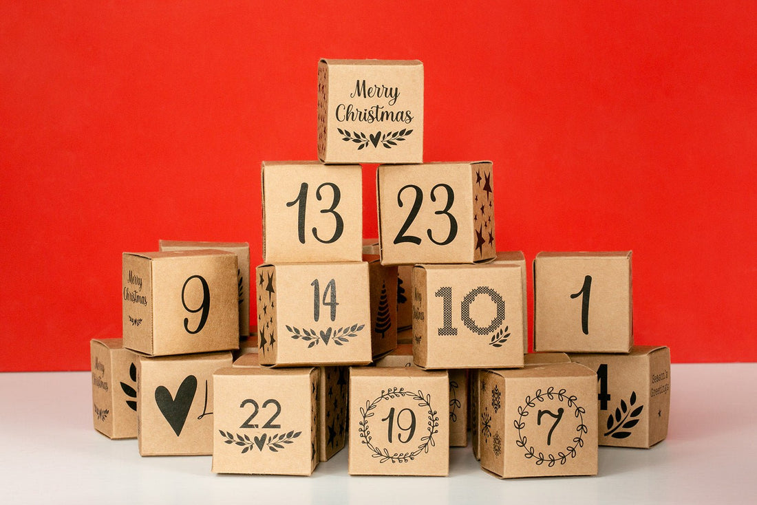 Kraft Christmas Advent Box - Happy Box