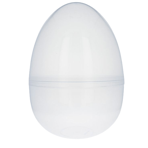 Large Clear Plastic Egg - Happy Box