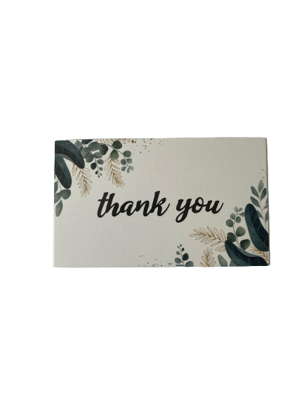 Leaves Thank You Card ( 10 pack ) - Happy Box