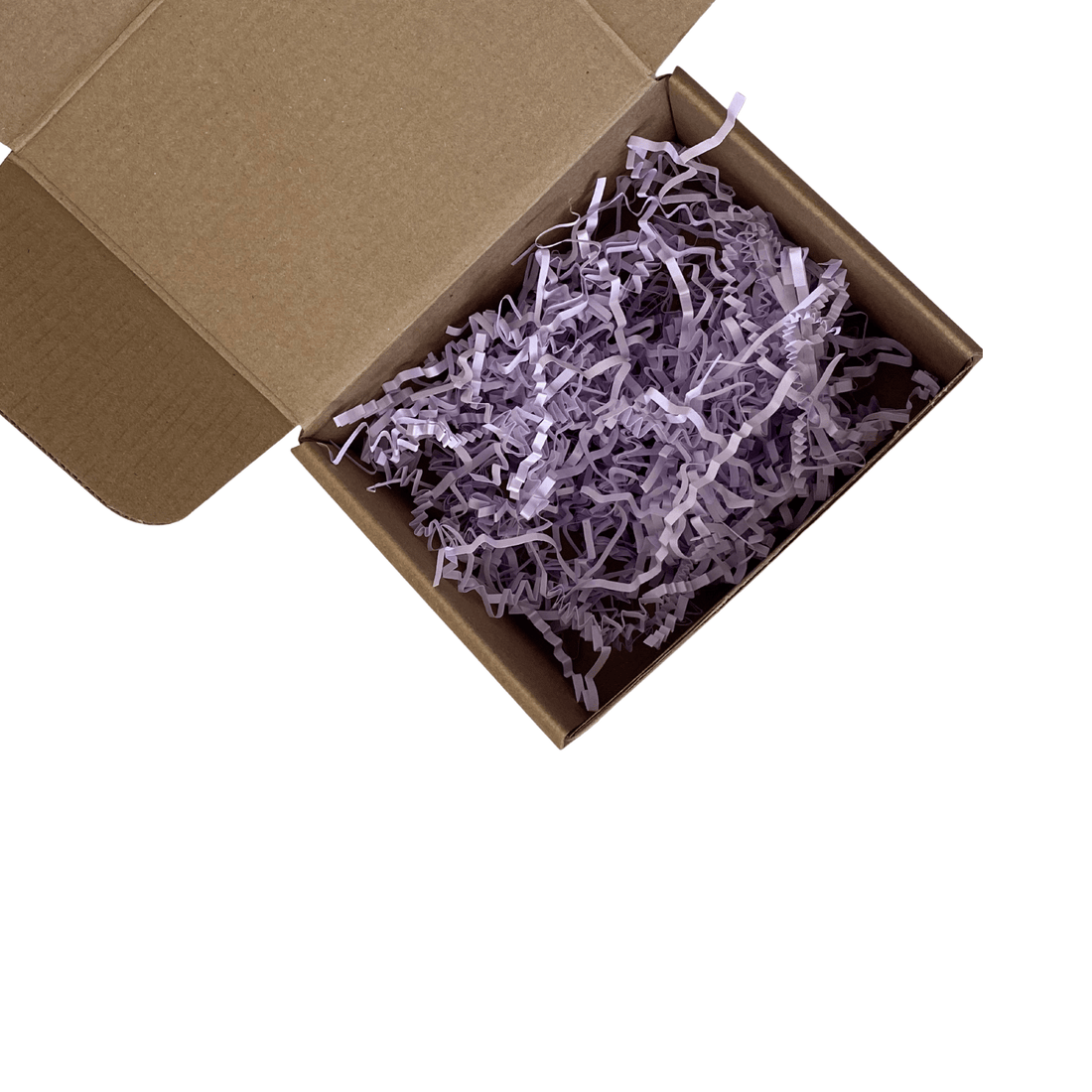 Light Purple Crinkle Shredded Paper - Happy Box
