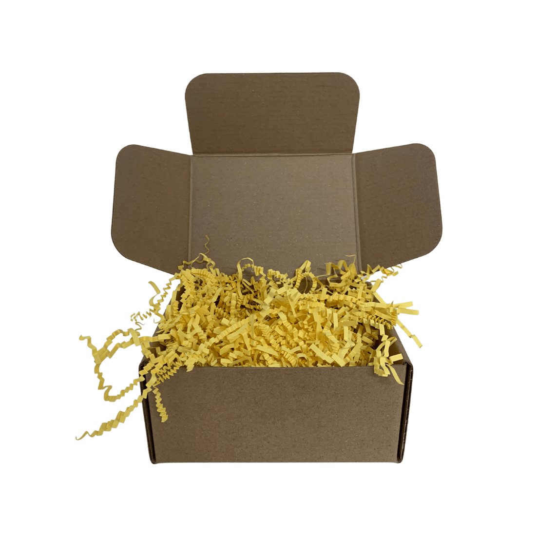 Light Yellow Crinkle Shredded Paper - Happy Box