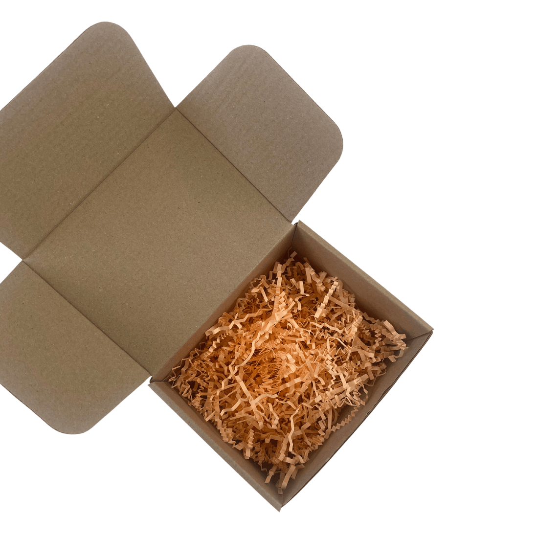Peach Crinkle Shredded Paper - Happy Box