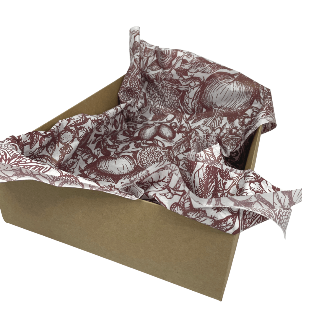 Pomegranate Printed Tissue Paper ( 5 Pack ) - Happy Box