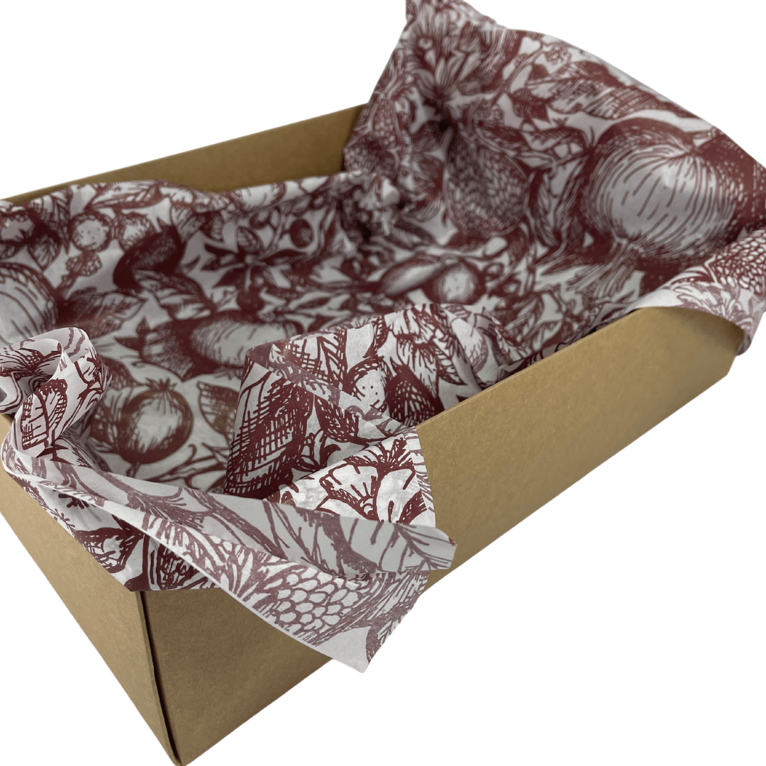 Pomegranate Printed Tissue Paper ( 5 Pack ) - Happy Box