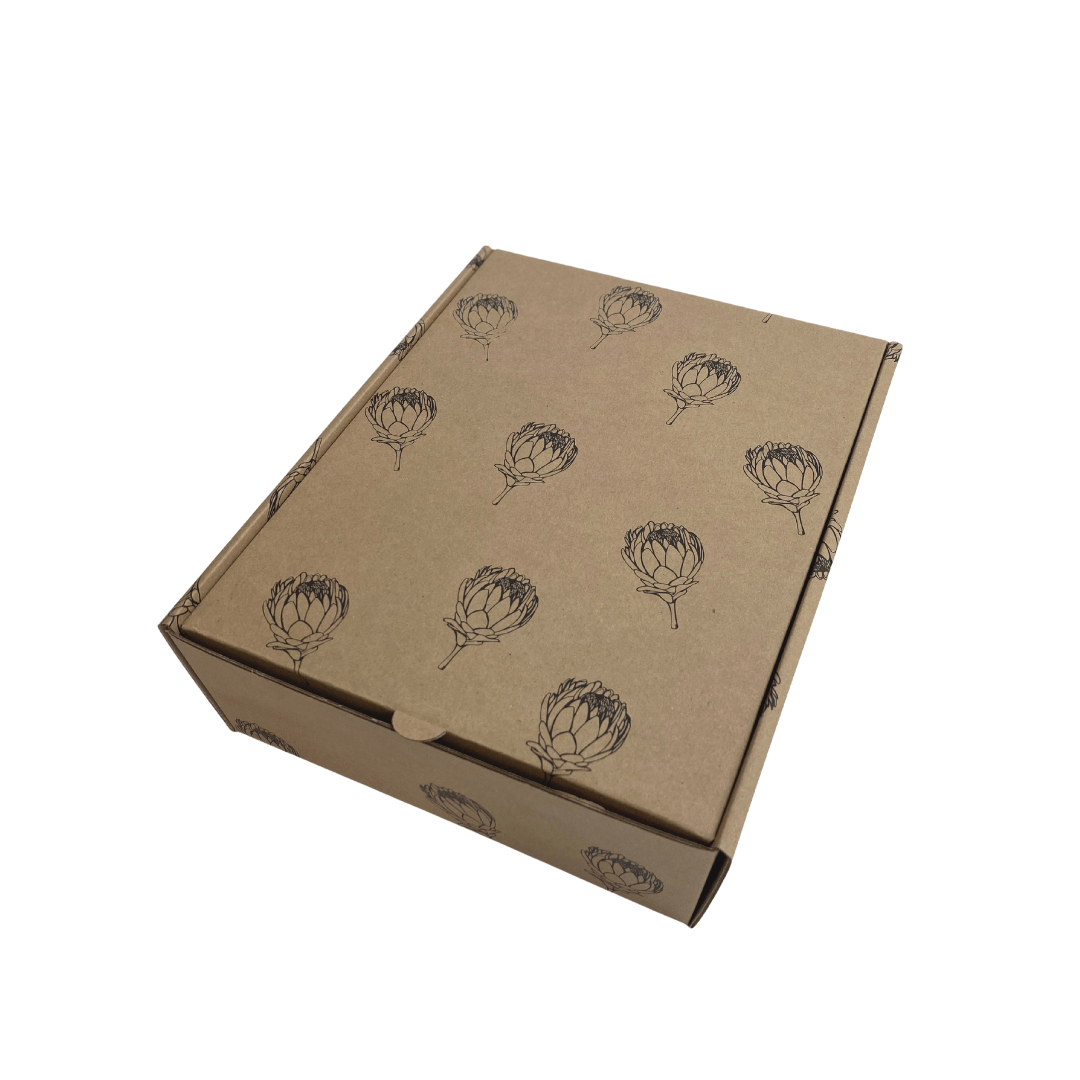 Printed Protea Shipper Box Large - Happy Box