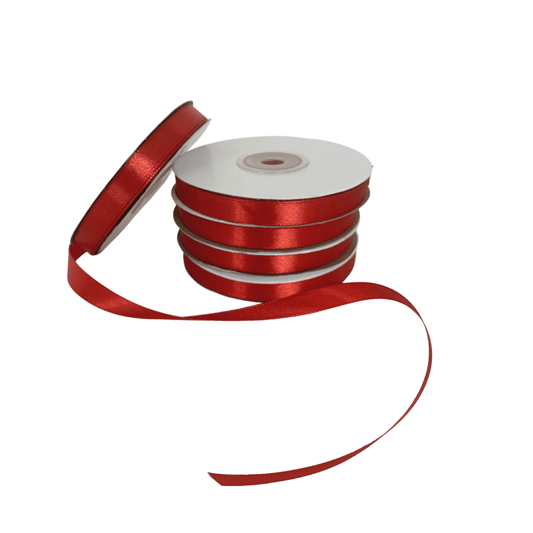 Red Satin Ribbon 10mm x 30m - Happy Box
