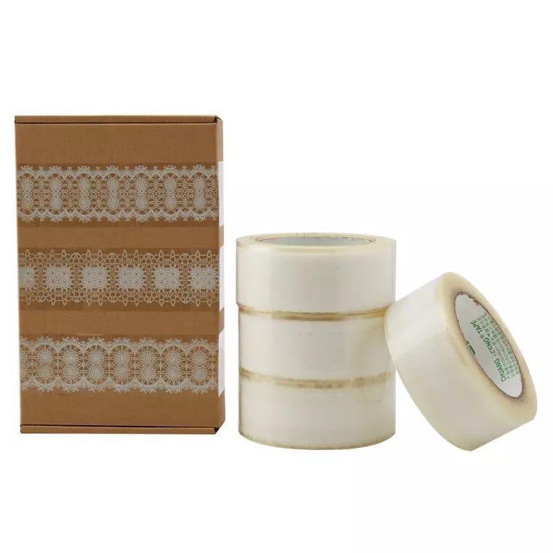 White Lace Packing Tape Rolls 100 Meter - Happy Box