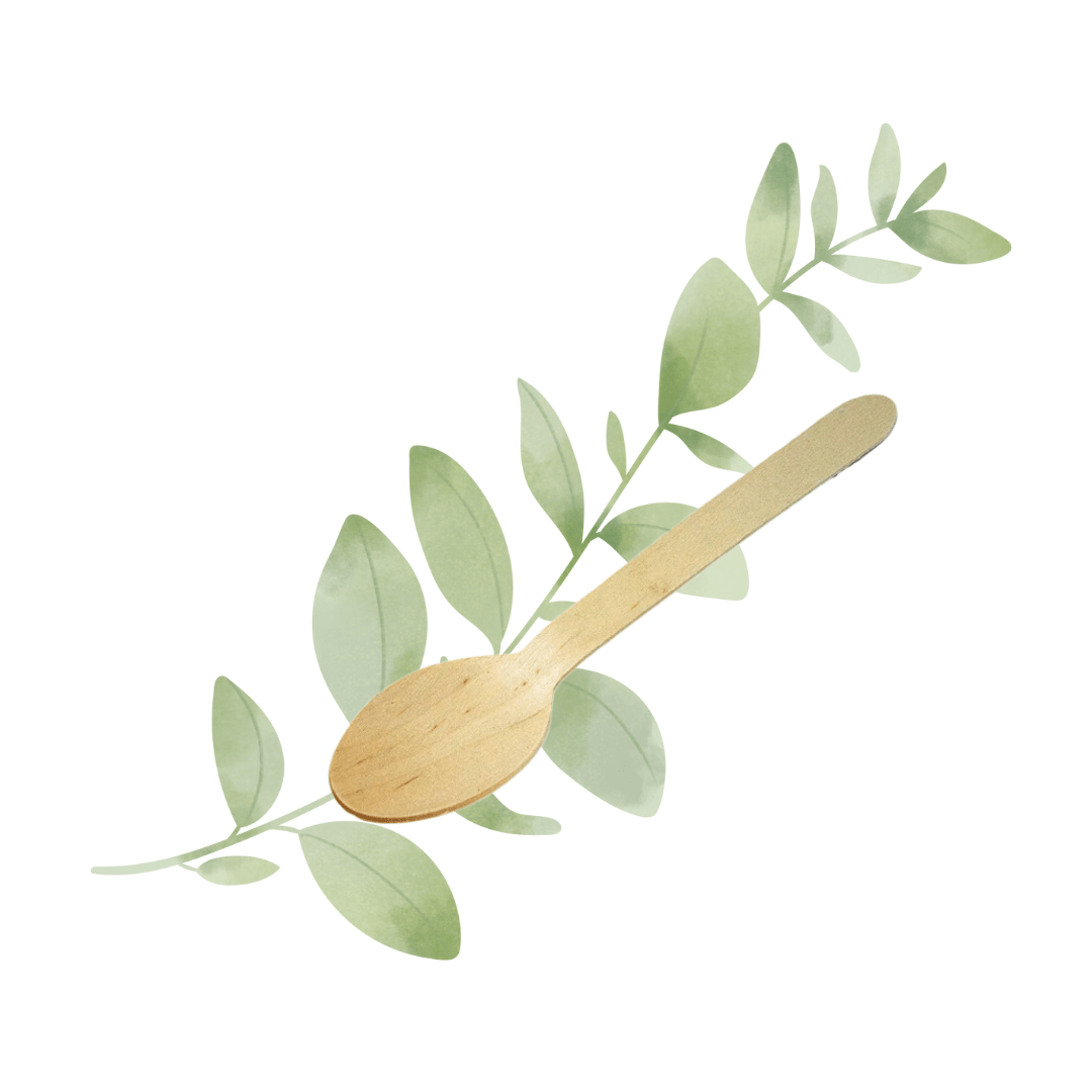 Wooden Birchwood Spoon ( 10 pc ) - Happy Box